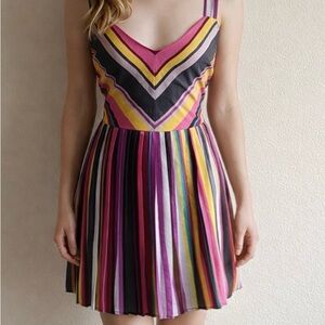 As U Wish Multicolor Striped Dress